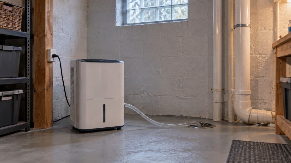 Basement moisture control preventing mold in a King of Prussia home