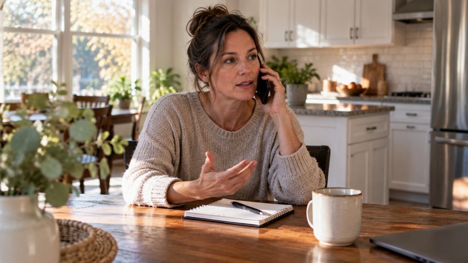 Describing a mold problem over the phone from home