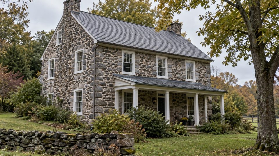 Pre-1900 fieldstone housing of the kind found in Wayne, PA